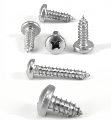 Self - tapping screws with round head