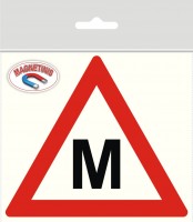 Magnetic sticker "M" Educational transport 200 x 175 mm /MG-0001