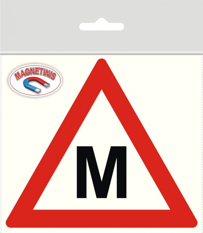 Magnetic sticker &quot;M&quot; Educational transport 200 x 175 mm /MG-0001