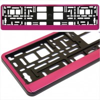 Number Plate Surrounds pink color Holder Frame for all cars M6616