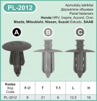 PL-2012A Plastic holders for cars