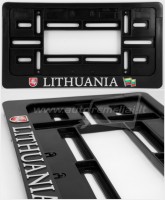 Number frame embossed with the inscription Lithuania with the Lithuanian coat of arms Vytis and the flag, for numbers 300x150 mm