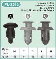 PL-2013A Plastic holders for cars