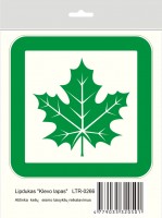 LTR-0266 Sticker "Maple leaf" 100 x 100 mm with veins (meets KET requirements)