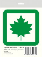 LTR-0267 Sticker "Maple leaf" 100 x 100 mm (meets KET requirements)