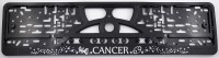 Number Plate Surrounds Holder frame embossed Zodiac signs CANCER