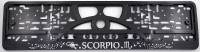 Number frame embossed Zodiac signs SCORPION