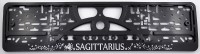 Number Plate Surrounds Holder frame embossed Zodiac signs Sagittarius